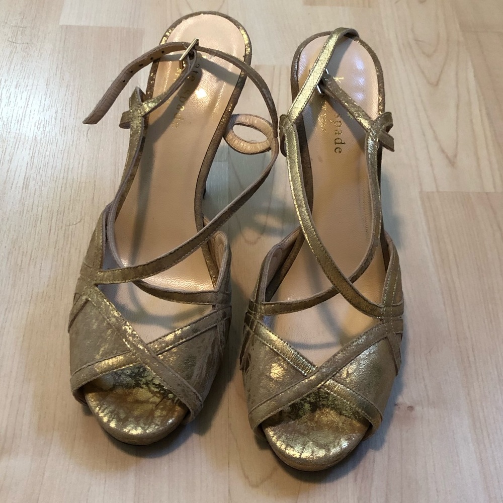 Kate Spade Gold, Platform Heels